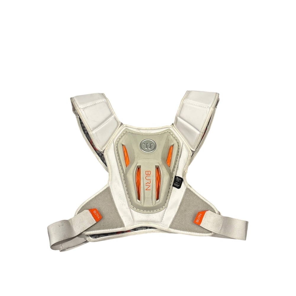 Warrior Burn Lacrosse Shoulder Pad Liner White Grey Orange NOCSAE SEI Mens Large